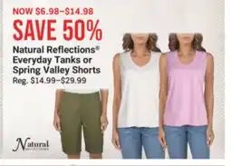 Cabela's Natural Reflections Everyday Tanks or Spring Valley Shorts offer