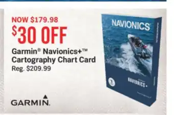 Cabela's Garmin Navionics + Cartography Chart Card offer