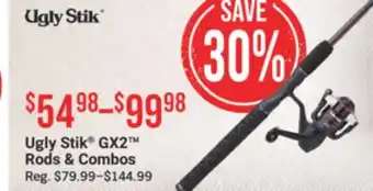 Cabela's Ugly Stik GX2 Rods & Combos offer