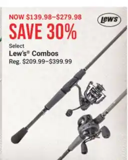 Cabela's Select Lew's Combos offer