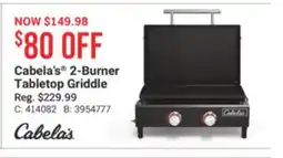 Cabela's Cabela's 2-Burner Tabletop Griddle offer