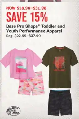 Cabela's Bass Pro Shops Toddler and Youth Performance Apparel offer