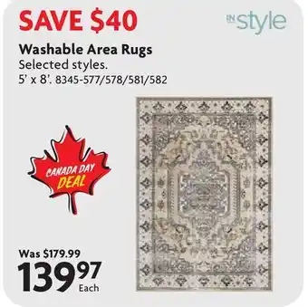Home Hardware Washable Area Rugs offer