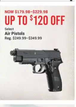 Cabela's Select Air Pistols offer