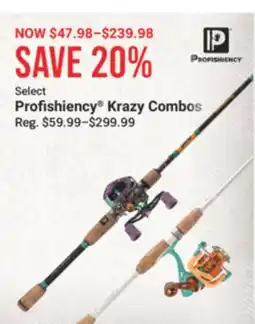 Cabela's Select Profishiency Krazy Combos offer