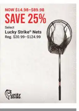 Cabela's Lucky Strike Nets offer
