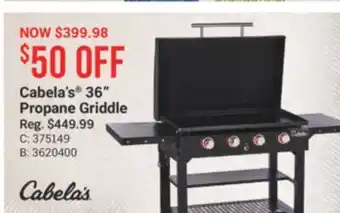 Cabela's Cabela's 36 Propane Griddle offer