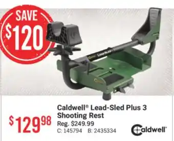 Cabela's Caldwell Lead-Sled Plus 3 Shooting Rest offer