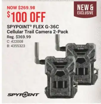 Cabela's SPYPOINT FLEX G-36C Cellular Trail Camera 2-Pack offer
