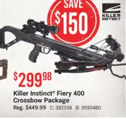 Cabela's Killer Instinct Fiery 400 Crossbow Package offer