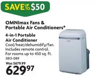 Home Hardware 4 in 1 Portable Air Conditioner offer