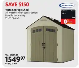 Home Hardware Vista Storage Shed offer