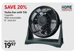 Home Hardware Home Essentials Turbo Fan with Tilt offer