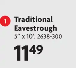 Home Hardware Traditional Eavestrough Vinyl Gutter System offer