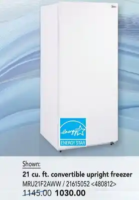 RONA Midea 21 cu. ft. convertible upright freezer offer