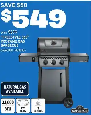RONA FREESTYLE 365 PROPANE GAS BARBECUE offer
