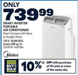 RONA SMART INVERTER PORTABLE AIR CONDITIONER offer