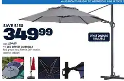 RONA 11' LED OFFSET UMBRELLA offer