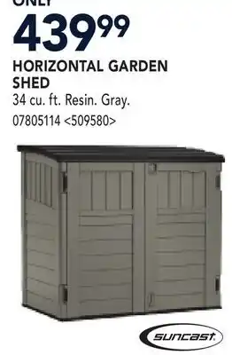 RONA SUNCAST HORIZONTAL GARDEN SHED offer