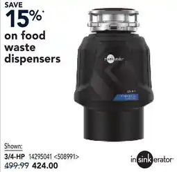 RONA Food waste dispensers offer