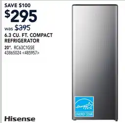 RONA 6.3 CU. FT. COMPACT REFRIGERATOR offer