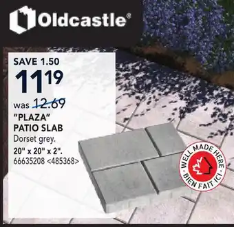 RONA PLAZA PATIO SLAB offer
