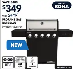 RONA PROPANE GAS BARBECUE offer