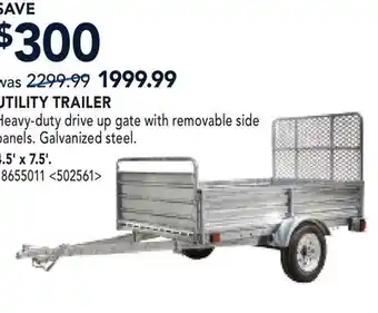 RONA UTILITY TRAILER offer