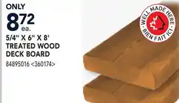 RONA 5/4 X 6 X 8' TREATED WOOD DECK BOARD offer