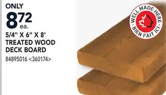 RONA 5/4 X 6 X 8' TREATED WOOD DECK BOARD offer