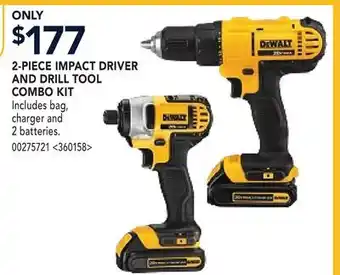 RONA 2-PIECE IMPACT DRIVER AND DRILL TOOL COMBO KIT offer