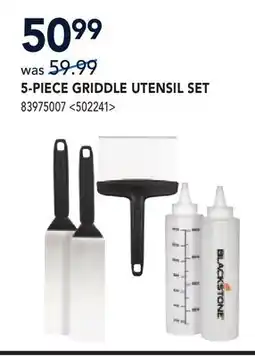 RONA BLACKSTONE 5-PIECE GRIDDLE UTENSIL SET offer
