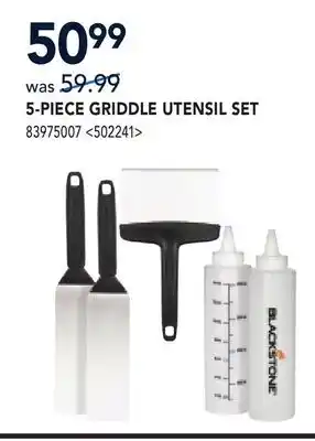 RONA BLACKSTONE 5-PIECE GRIDDLE UTENSIL SET offer