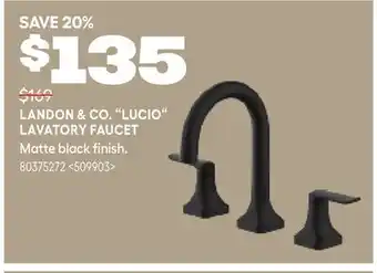 RONA LANDON & CO. LUCIO LAVATORY FAUCET offer