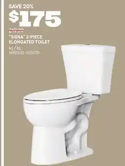 RONA SIENA 2-PIECE ELONGATED TOILET offer