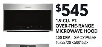 RONA 1.9 CU. FT. OVER-THE-RANGE MICROWAVE HOOD offer