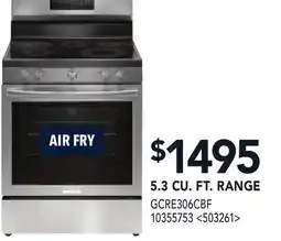 RONA FRIGIDAIRE GALLERY 5.3 CU. FT. RANGE offer