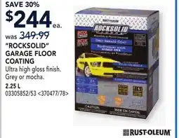 RONA ROCKSOLID GARAGE FLOOR COATING offer