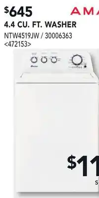 RONA 4.4 CU. FT. WASHER offer