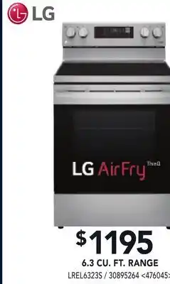 RONA LG 6.3 CU. FT. RANGE offer