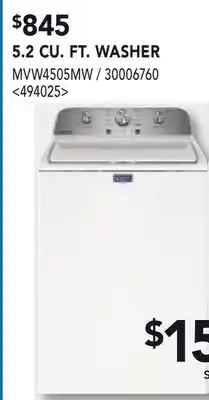 RONA 5.2 CU. FT. WASHER offer