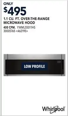 RONA 1.1 CU. FT. OVER-THE-RANGE MICROWAVE HOOD offer