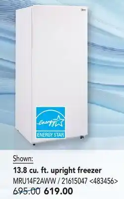 RONA 13.8 cu. ft. upright freezer offer