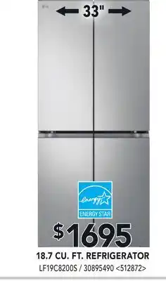 RONA 18.7 CU. FT. REFRIGERATOR offer