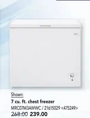 RONA 7 cu. ft. chest freezer offer
