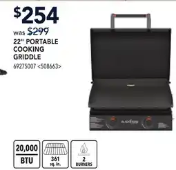 RONA 22 PORTABLE COOKING GRIDDLE offer