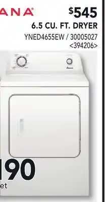 RONA 6.5 CU. FT. DRYER offer