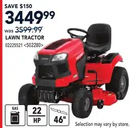 RONA LAWN TRACTOR offer
