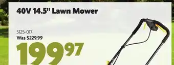 Home Hardware 14.5 Cordless Lawn Mower - 40V Max offer