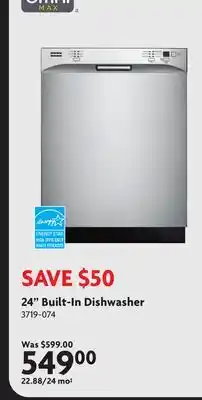 Home Hardware 24 Built-In Dishwasher offer